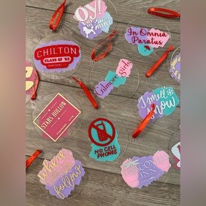 NWT Gilmore Girls inspired set of 13 Christmas tree ornaments